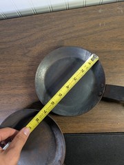 Vintage Steel Crepe Omelette Frying Pan 6.5″ Made in France 16 Lot of 2