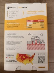Airthings Wave Radon 2951 Radon Detector Humidity & Temperature Monitoring