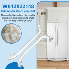 Door Handles Compatible for GE Refrigerator WR12X22148 WR12X20141 WR12X11011