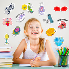 200 PCS Biology Vinyl Stickers for Kids Teens Adults – Microbiology Decals