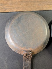 Vintage Steel Crepe Omelette Frying Pan 6.5″ Made in France 16 Lot of 2