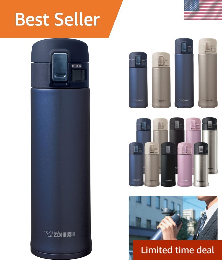 Stainless Steel Mug, 16oz, Smoky Blue