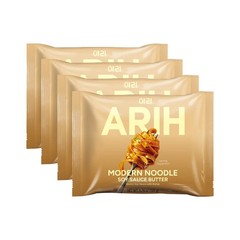 ARIH Modern Noodles Western Korean Fusion Soup Less Noodles Soy Sauce Butter 4pk