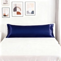 Silky Soft Satin Body Pillowcase, Machine Washable, 20×54 Inches, 23 Colors