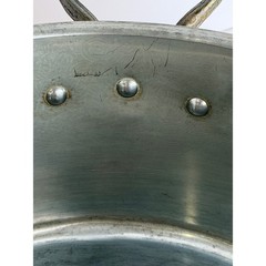 Fabrication Francaise Copper Pot Tin Lined w/ Lid 2 Handles 10.25″ 2 mm READ