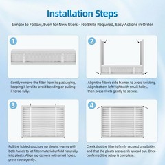 X6673 Air Filter Compatible with Lennox X6673 HCF20-11,FC100A1037 MERV 11 AC …