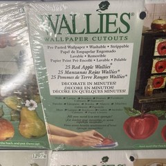 VNTG Wallies Lot of 4 Sets FRUITS Wallpaper Cutouts for Any Room Crafts New