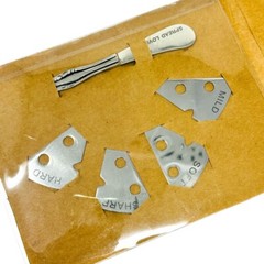 5 Pcs Cheese Markers and Spreader Set, Silver, Stainless Steel, Hand Wash Only