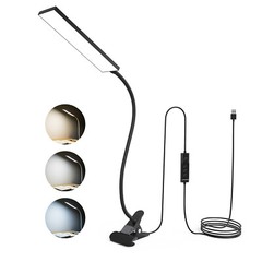 Adjustable LED Lamp Dimmable Clip-On Desk Lamp Flexible Reading Light Flexible
