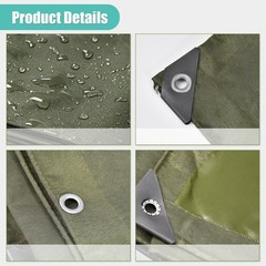 Heavy Duty Waterproof Canvas Tarp 16 Oz Cotton Canvas Tarpaulin Cover Tent
