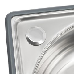 Stainless Steel Small Wall Mount Corner Bathroom Sink With Overflow Triangle
