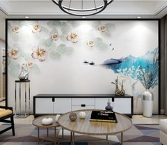 3D Petal Mountain ZHUA30370 Wallpaper Wall Murals Removable Self-adhesive Ann