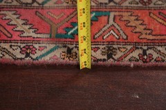 Vintage Pink Traditional Area Rug 5×11 Hand-knotted Wool Geometric for Any Room