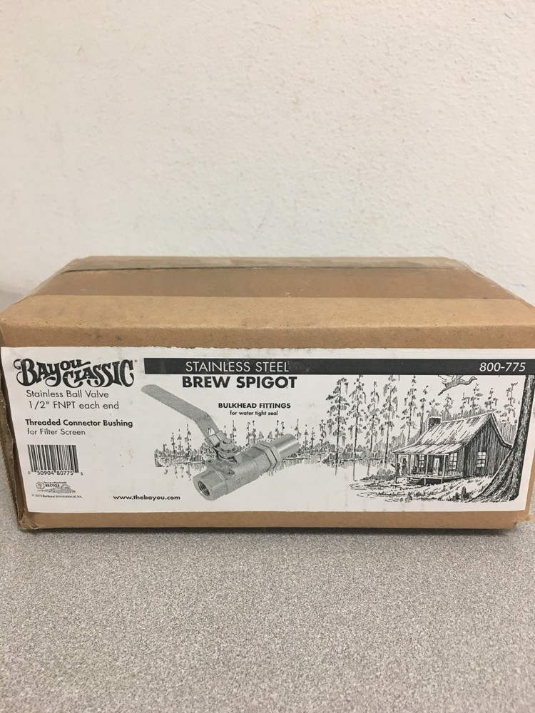 Bayou Classic Stainless Steel Brew Spigot 6.75 in. L X 4.63 in. W #800-775
