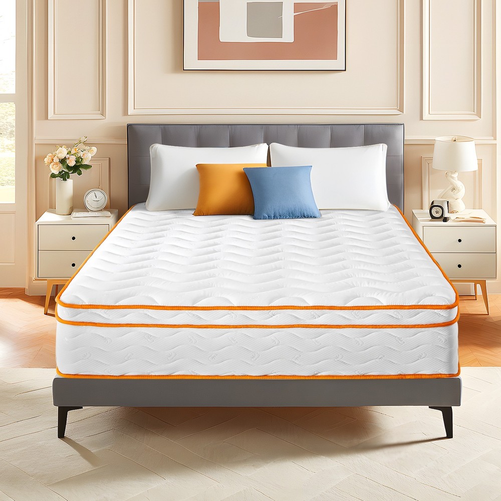 10″ 12″ Pocket Spring Hybrid Mattress, Twin Txl Full Queen King Size