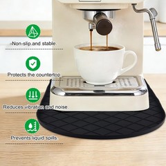 15.7×9.8in/40x25cm Silicone Coffee Mat for Countertop, Espresso Machine Dryin…