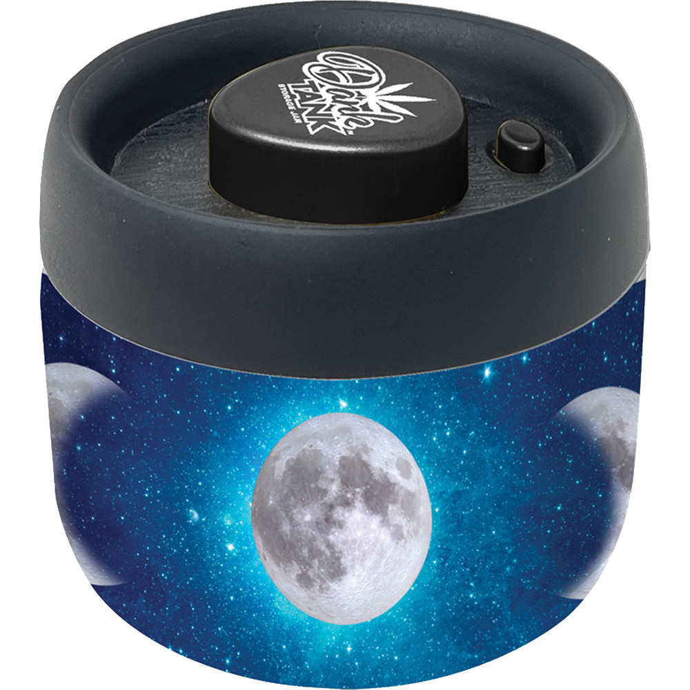 4.25in Moonphases Dank Tank Vacuum Jar – 400ml Airtight Storage Container
