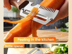 NEW 2 in 1 Multi-Functional Vegetable Peeler for Kitchen Stainless Steel Peeler