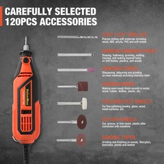 1.2Amp Corded Dremel Rotary Tool Kit With 306PC Rotary Tool Dremel Accessory Kit