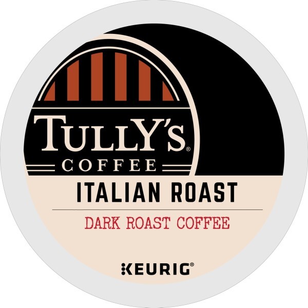 Tully’s Coffee Italian Roast Keurig K-Cup Pods, Dark Roast Coffee, 24 Count
