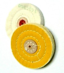 Jewelry Polishing Buffs Muslin White & Yellow Buff 4″ Jewelers Buffs Set of 2 Pc