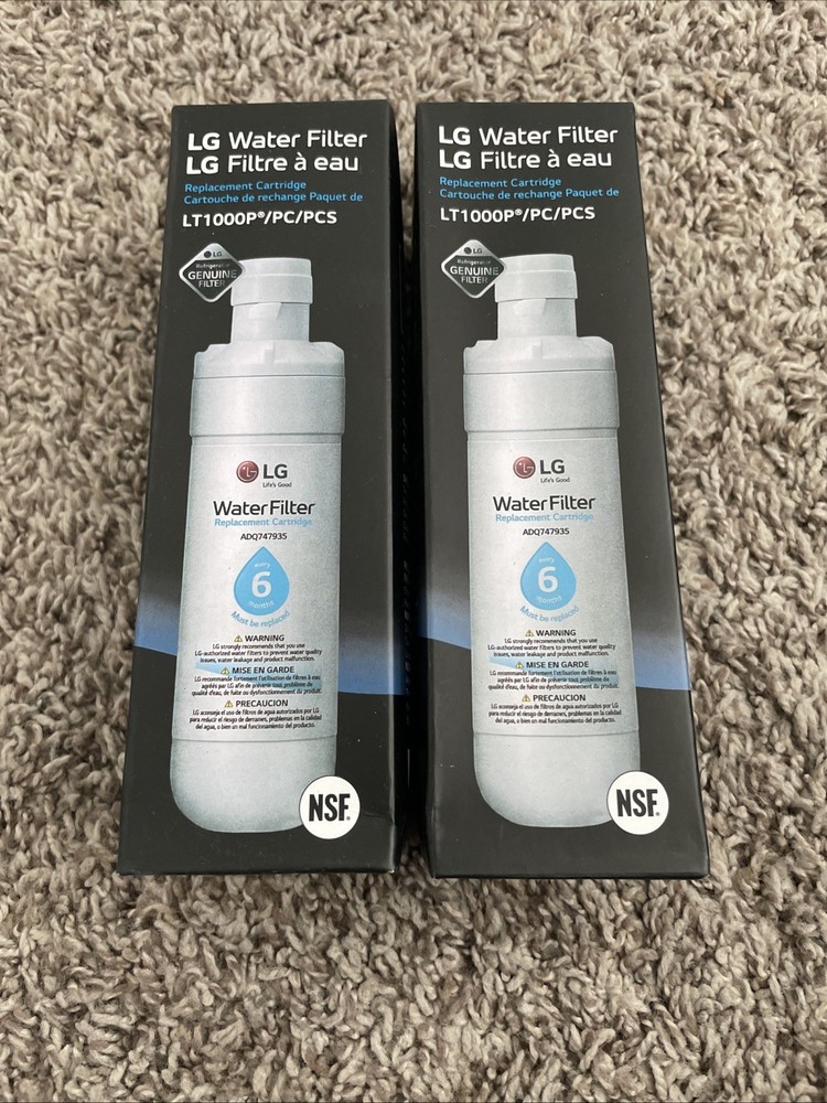 2 PACK Refresh Refrigerator Ice Water Filter For LG LT1000P ADQ747935 Brand New.