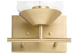 Progress Lighting Avec 24.25 in. 3-Light Brushed Gold Contemporary Bath Vanity
