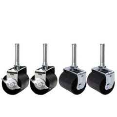 King’s Brand Heavy Duty Caster Wheels Bed Frame ~Set Of 4~ (2 Locking & 2 None