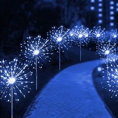 Outdoor LED Solar Firework Lights Garden Decoration Fairy Lights Waterproof Dand