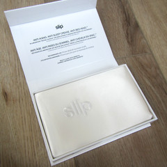 NEW SLIP ANTI AGING PURE 100% SILK PILLOWCASE WHITE QUEEN