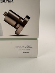 Jolie Filtered Showerhead Annual Pack w/ 3 Total Filter Refills Brushed Steel