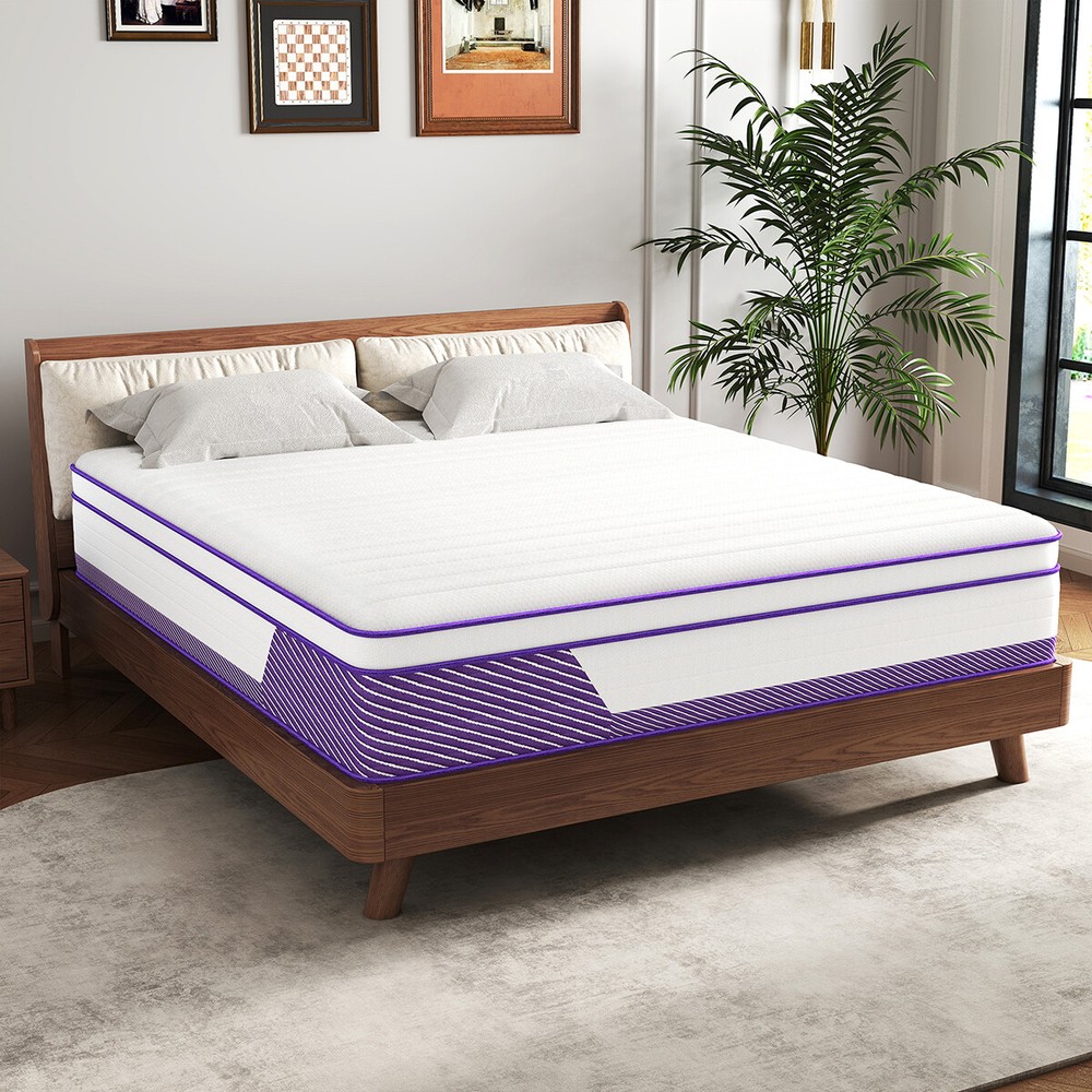 12″/14″ Mattress In a Box Gel Memory Foam Hybrid Spring Twin Full Queen King Bed