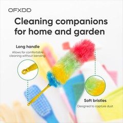 Soft Dusting Brush – Pack of 2 – Flexible Cleaning Dusters – Rainbow Duster C…