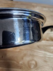 Vintage Seal O Matic 3 Ply 18-8 Stainless Steel Sauté Pan w Lid 8″ x 2″ USA