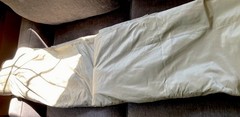 Lovely ETHAN ALLEN Silk & Cotton Sage Green ( Mineral) Lined Drape Panel 48X98