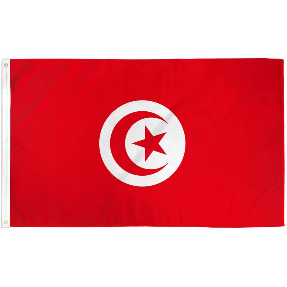 TUNISIA 3’X 5′ POLY FLAG