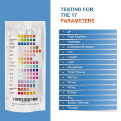 Complete Water Testing Kits for Drinking Water 25 Strips Bag Pack 16 in Well, Ta