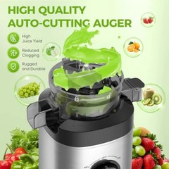 350W Cold Press Juicer Slow Masticating Machine Whole Fruit Vegetable Extractor
