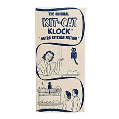 RETRO KITCHEN KIT CAT CLOCK 15.5″ Red Kit-Cat Klock MADE IN USA Free Battery NEW
