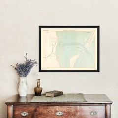 Old Map of Tunis 1888 – Vintage Tunisia Art Wall Decor Print