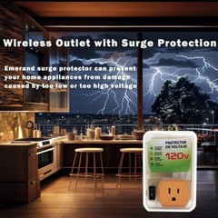 120V US Plug Surge Voltage Protector Power Sockets Refrigerator Appliance Home