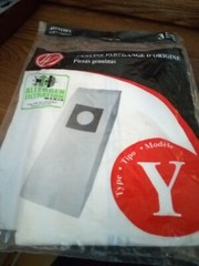 (NOS) 1 BAG OEM HOOVER Type Y Vacuum Bags For Windtunnel Allergen Filtration