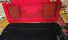 CRAFTSMAN 19.27-in W x 9.75-in H x 9.8-in D Red Plastic Tool Box