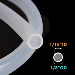 Versatile 9.84ft Durable Silicone Tubing – 1/16″ ID x 1/8″ OD for Industrial Use