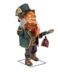 4.5ft Gruesome Grounds Animated LED Cursed Clover- Read Description