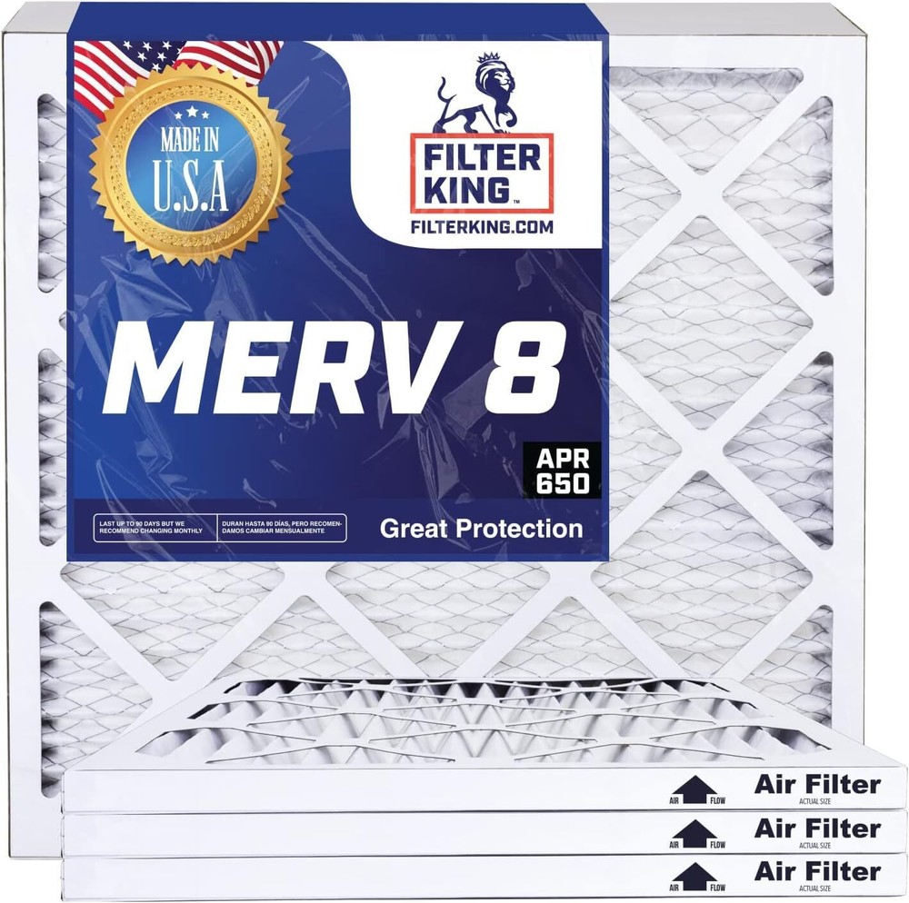 Filter King 19.75x22x2 Air Filter 4-PACK MERV 8 Actual Size 19.75 x 22 x 1.75″