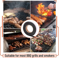 15 Ft High Heat Smoker Gasket for BBQ – Self-Stick Grill Seal Tape, Free & shipp