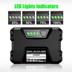 8.0Ah / 5.0Ah For Greenworks 60V Max PRO Lithium-ion Battery LB605 LB60A02 LB604