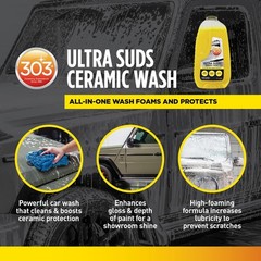 303 Products Ultra Suds Ceramic Car Wash Soap Ceramic Coating for Cars with