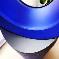 Dyson – TP02 Pure Cool Link Tower 400 Sq. Ft. Air Purifier – Iron, Blue – Remote